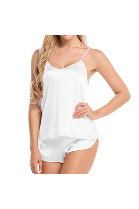 Zannycn Ensemble de lingerie sexy sexy pour femme - Chemise de nuit - Nuisette sexy - Soutien-gorge à bretelles - Sous-vêteme