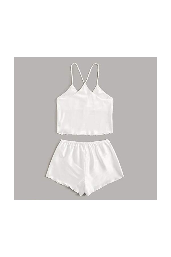 liaddkv Satin up Ensemble Dentelle Poupée Pyjama en Soie Sleepsilk Vêtements de Nuit Femmes Sous-vêtements Sexy Lingerie Sexy