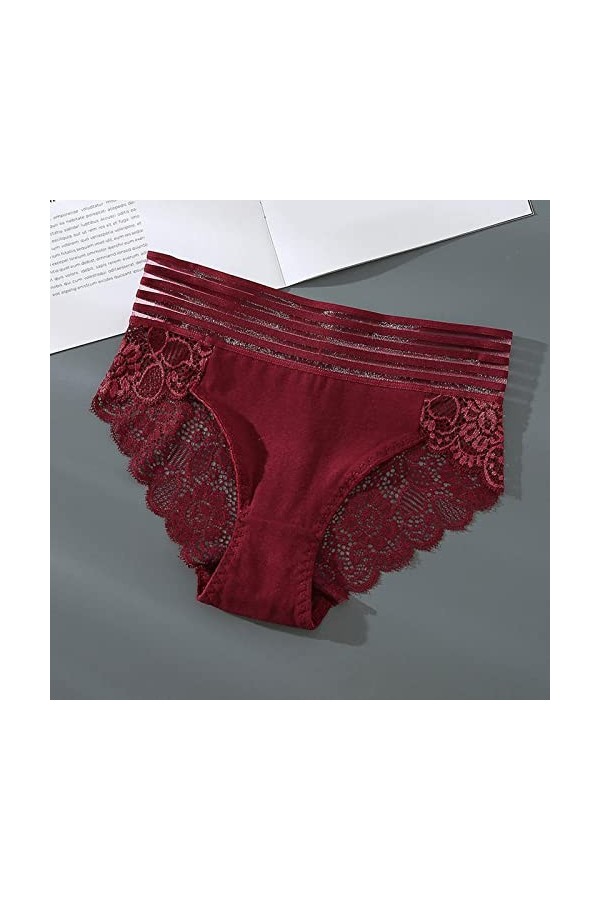 sous-vêtements Sexy Creux sous-Vêtements Dos Taille Dentelle Mi Haute Taille Creux Respirant Élargi Ceinture Ventre Mémoires 