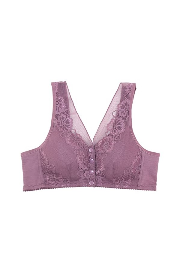 Lingerie Femme Sexy Ensemble Homme Sexy Hot y*2*k sous-vêtement à Boucle Avant Pas de Soutien-Gorge à Anneau en Acier Couvert