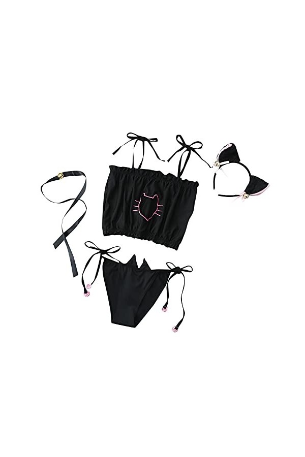 Lingerie Nuisette Femme See Through Nuisette Mini Robe Slutty Hot Valentin Erothique Ensemble Sissy Érotique Nuit Teddy Babyd