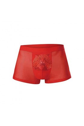 Générique Lingerie Homme Sexy Hot Impression Creuse 3D Sexy Soie Angle sous-vêtements Glace Plat Boxer samuser sous-vêtement