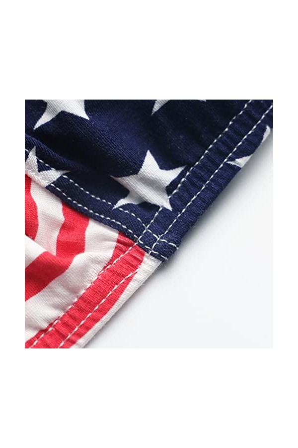 FGUUTYM Sous-vêtements de luxe pour homme - Legging ultra court avec imprimé jour de lindépendance, rouge, L