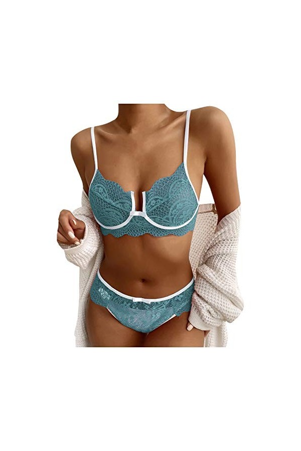 Zannycn Lingerie sexy pour femme - Lingerie sexy - Pour le sexe - Entrejambe ouverte - String - Lingerie sexy - Lingerie sexy