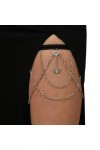 NAIXUE Multicouche Araignée Cuisse Chaîne Anti-dérapant Ceinture Chaîne Harnais Été Bord De Mer Discothèque Jambe Accessoires