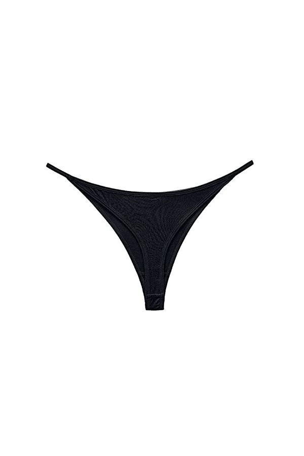 ADMAY 2023 New y2.k Style Lingerie Strings sans Soudure pour Femmes sous-vêtements Lady Basse Taille Thong Tangas Solid Color