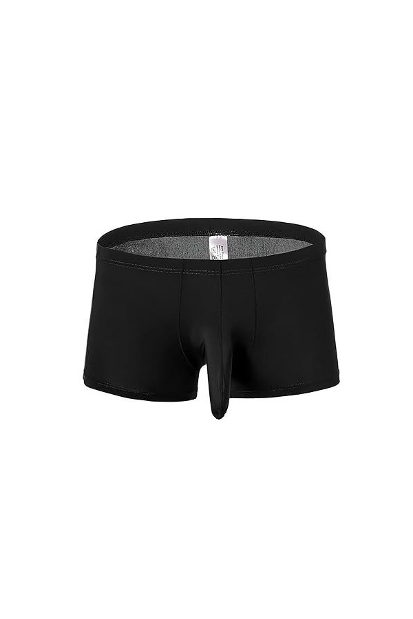Générique Boxer Sexy en Soie glacée pour Hommes Slip avec Nez déléphant séchage Rapide Doux sans Couture Tongs Extensibles s
