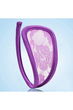 S-TROUBLE Femmes Sexy Culotte Floral Dentelle C String sous-Vêtements Invisible Lingerie Couleur Unie Creux Thong