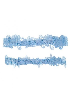 KPTENG Ensemble danneaux de Cuisse en Dentelle Florale brodée pour Femmes, décoration de Bal de Mariage, de mariée