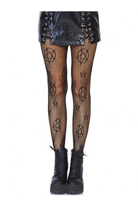 Leg Avenue - Occult net tights, Taille Unique Le Noir 