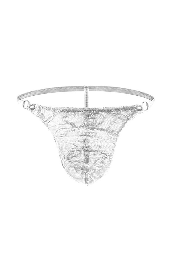 LKRSEEF Cosplay Lingerie Homme Adulte Chic Erotique Bondage Sissy Transparent Bretelle Culotte Corset Slip Ouvert Tenue Trave