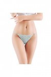Culotte Femme Tanga String en Coton Slips Shorty Culotte en Dentelle Sexy pour Femme ornée de Diamants Creux en Dentelle Jacq