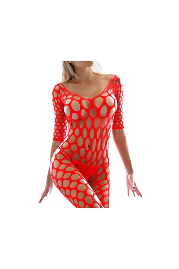 ADMAY 2023 New y/2k Style Lingerie Femmes Sexy Lingerie Résille Bodystocking sous-Vêtements De Nuit Chemises Bodys Lingerie S