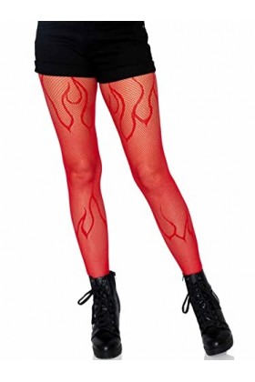 Leg Avenue Strumpfhose-928822003 Collants, Red, Taille Unique Femme