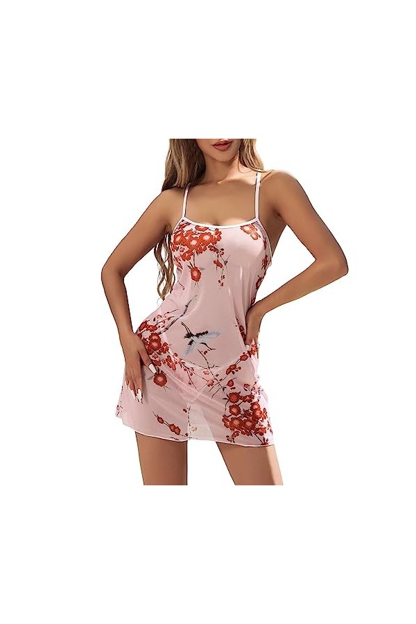 Lingerie Sexy pour Femme Femme dentelle vêtements de nuit Sexy Lingerie deux pièces ensemble chemises de nuit et chemises de 