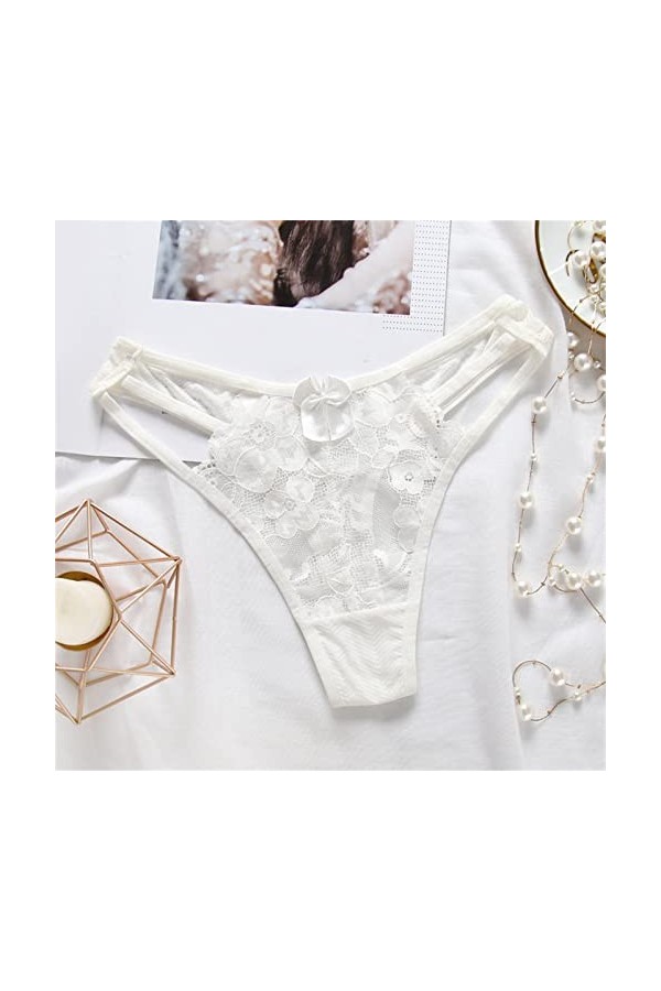 Culottes Sexy Femme Strings et Tangas Dentelle Culotte Sexy Culotte sans Couture String sans Couture Nuisette sous Vêtements 