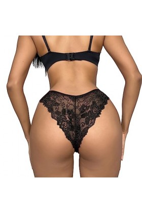 Pianshanzi Mini string à paillettes en dentelle pour femme, Noir , M