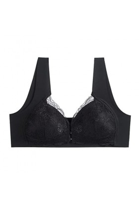 sous-vêtement Sexy en Dentelle froncée pour Femmes avec Bretelles de Soutien-Gorge sans Armatures Bustier Cuir