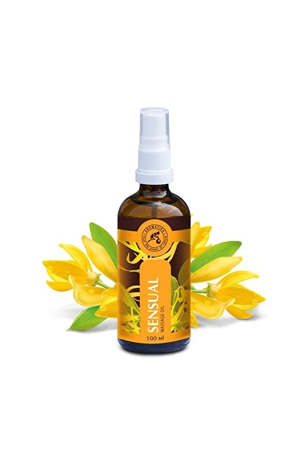 Huile de Massage 100ml - 100% Huile Ylang Ylang & Jojoba - Cosmétiques Naturels
