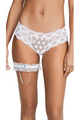 Hanky Panky Womens Phoebe Leg Garter, White, One Size