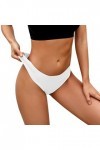 MILONT String pour Femme Tangas Extensibles No Show Bikini Slip G-String Hipster Culotte Lingerie sous-vêtements Jambe Haute 