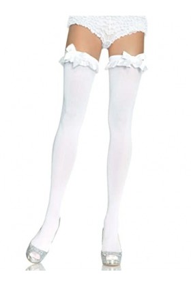 Leg Avenue Cuisse Haut Opaque Blanc