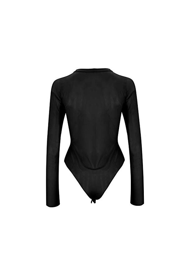 Pyjama Femmes Sous-vêtements UNE Dentelle Jumpan Pièce Corps Préliminaires Lingerie, Noir , M