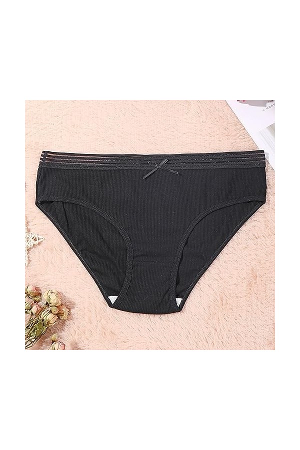 Pianshanzi Strings & Tangas pour Femme String Sexy Érotique avec Élastique Sans Couture Culotte Taille Sous-vêtements pour Fe