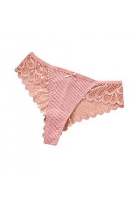 Culotte Femme Tanga String en Coton Slips Shorty Culotte Femme String Un Ensemble Couleurs Optiont Lingerie Fleurs Creuses Cô