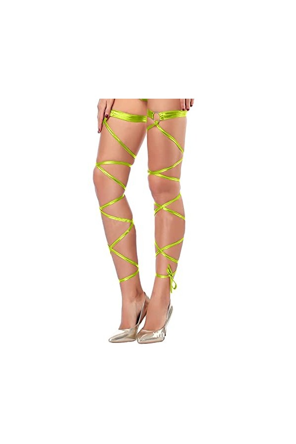 Lingerie Femme Sexy Ensemble Homme Sexy Hot y.2k Jambe Longue Ceinture Cravate sous-vêtements Ceinture Glissante Sexy Imitati