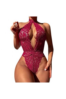Lingerie Femme Sexy Ensemble Homme Sexy Hot y*2k Femmes Sexy O Cou sous-Vêtements Sexy Lingerie Dentelle Dos Longe sous-Vêtem