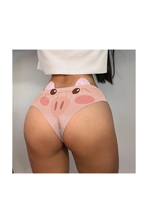 Lingerie Femme Sexy Ensemble Homme Sexy Hot y*2k sous-vêtements de Queue de Taille Moyenne danimaux imprimés en 3D pour Femm