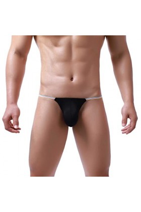 String Pour Homme avec Grande Poche Sous-Vêtement Sexy Homme Sexy String Ficelle T Retour Thong Sous-Vêtements String Homme S