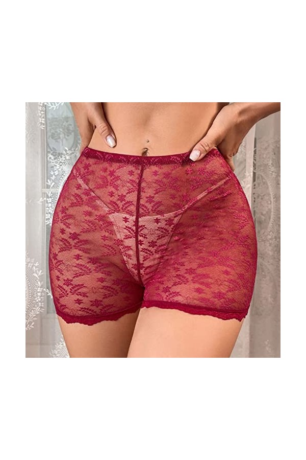 Générique Culotte Transparente pour Femme String Sexy Chic Hot Nuisettes Provocante Coquine Hot Ouverte String Taille Haute p