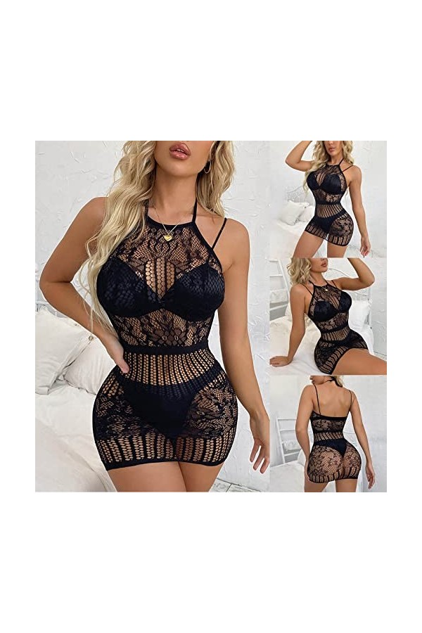 Générique Collant Sexy Ouvert Entre Jambes Mesdames Sexy Creux Net Bas Sexy Body Net Vêtements Femme Bodystocking Combinaison