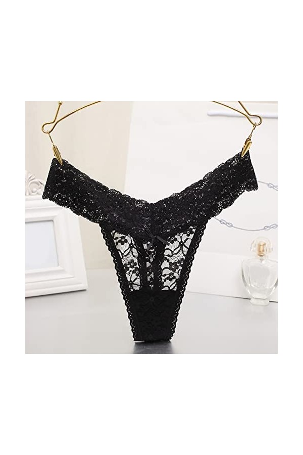 Ensemble Yoga Enfant Femmes Dentelle Grande Taille Sexy Femmes String T Pantalon Transparent Dentelle Coton Culotte Menstruel