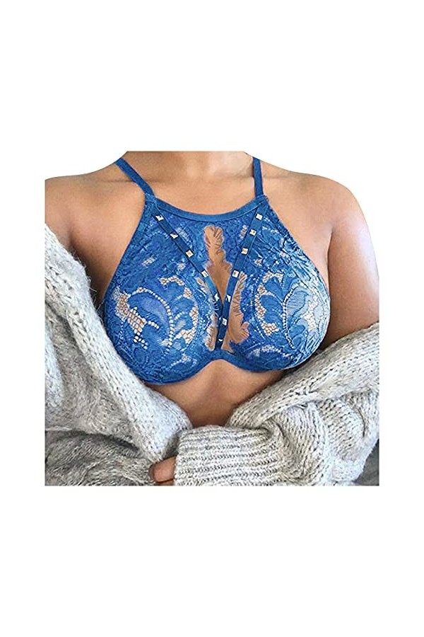 Feiboyy Lingerie Sexy Femme déshabillé Corset Haut déshabillé Nuisette Dentelle sous-vêtements érotiques Culotte en Dentelle 