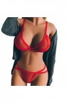 Feiboyy Lingerie Sexy Ensemble de sous-vêtements de Chemise de Nuit pour Femmes Lingerie Transparente Vêtements de Nuit éroti