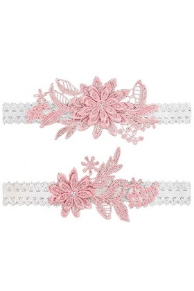 Lot de 2 jarretières de mariage, jarretières de mariage, jarretières pour mariées, femmes, jarretières en dentelle, faites à 