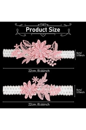 Lot de 2 jarretières de mariage, jarretières de mariage, jarretières pour mariées, femmes, jarretières en dentelle, faites à 
