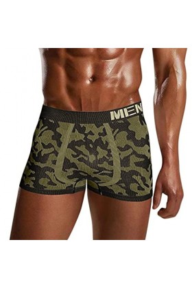 Générique String Homme Sexy Hot Dentelle Slips Boxer Hommes Camouflage Imprimé Respirant Mi Taille Sexy Stretch Slip Homme en