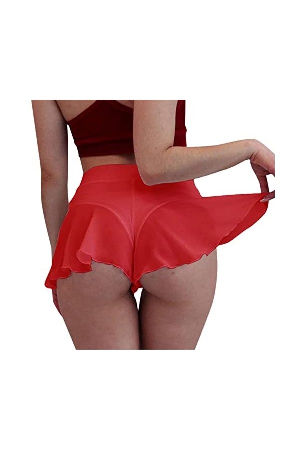 Générique Culotte Femme Sexy Chic Jupes-Shorts Short avec Jupette Jupe Short Culotte Shorty String Sexy Coquine Hot Nuisettes