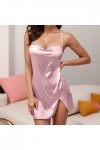 Lingerie Femme Sexy Ensemble Homme Sexy Hot y20k Cow Femmes Soie Robe Sexy Mini Strap sous-vêtements de Nuit Nuit Cou Satin D