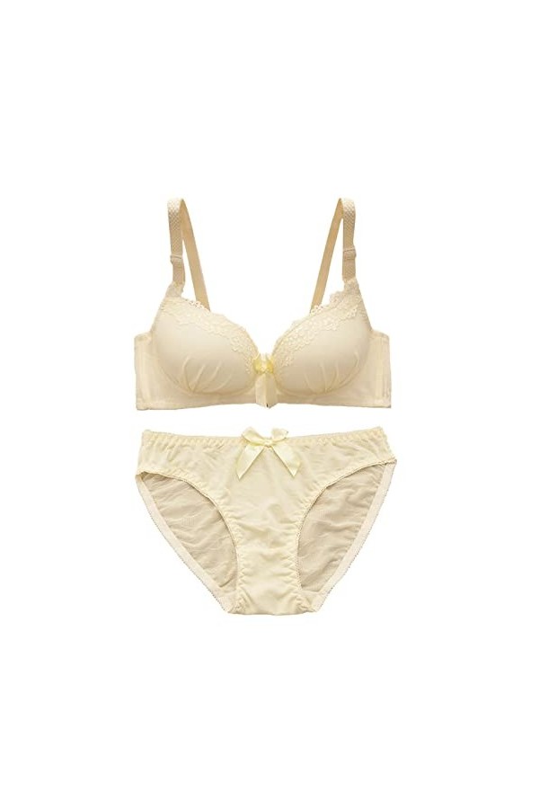 Générique iYmitz Ensemble de Lingerie Sexy en Dentelle Douce pour Femmes Voir à Travers Les sous-vêtements en Dentelle Floral