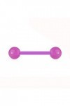 Lot de 6 Piercing Barbell en Bio Flex Phosphorescent - 6 Couleurs - Flexible - Langue/Arcade