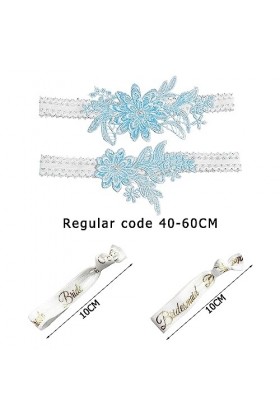 2 pièces jarretière de mariée avec 2 sangles de poignet, jarretière en dentelle, haute élasticité, convient pour mariage, fêt