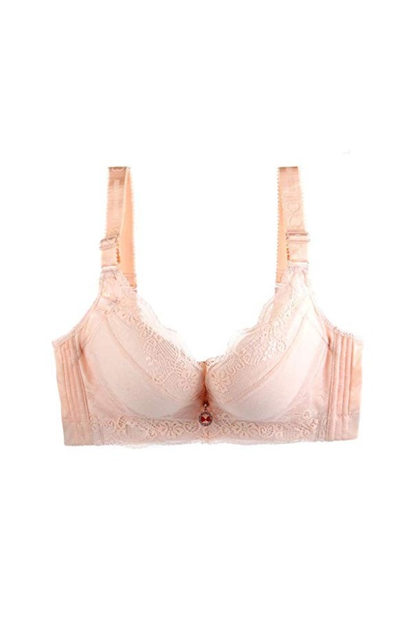 Feiboyy Soutien-gorge sexy pour femme - Sans coutures - Dentelle - Soutien-gorge push-up - Lingerie avec armatures - Dentelle