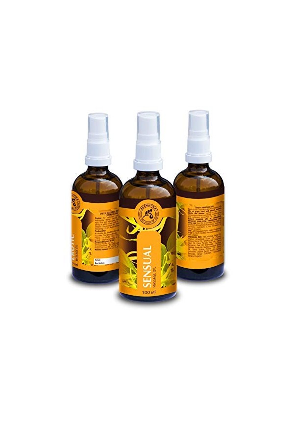 Huile de Massage 100ml - 100% Huile Ylang Ylang & Jojoba - Cosmétiques Naturels