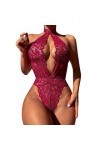 Lingerie Femme Sexy Ensemble Homme Sexy Hot y*2k Femmes Sexy O Cou sous-Vêtements Sexy Lingerie Dentelle Dos Longe sous-Vêtem
