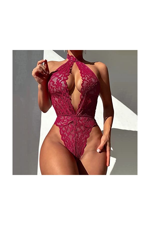Lingerie Femme Sexy Ensemble Homme Sexy Hot y*2k Femmes Sexy O Cou sous-Vêtements Sexy Lingerie Dentelle Dos Longe sous-Vêtem